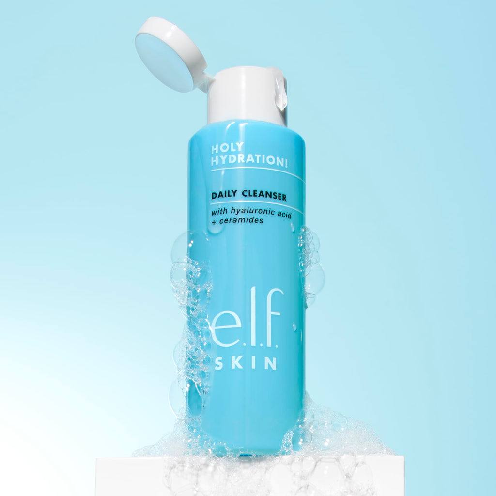 e.l.f. SKIN Holy Hydration! Daily Cleanser, Face Cleanser For Washing Away Excess Oil, Impurities & Makeup