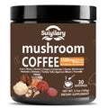 Suiyilary 10 Mushroom Coffee with Arabica w, Lion's Mane, Reishi, Mushroom Polysaccharides & More, Instant Mushrooms Powder for Focus, Immunity Boost,