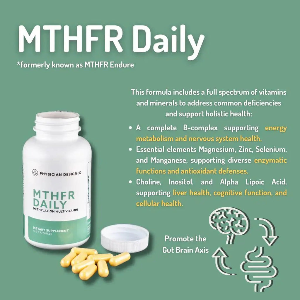 Physician Designed MTHFR Daily Multivitamin | Methylated Multivitamin for Men & Women | for Energy, Mood, & Heart | PD VARS Au supplements