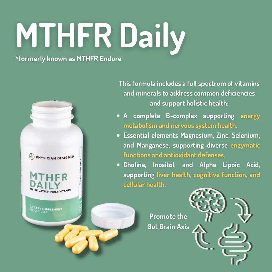 Physician Designed MTHFR Daily Multivitamin | Methylated Multivitamin for Men & Women | for Energy, Mood, & Heart | PD VARS Au supplements