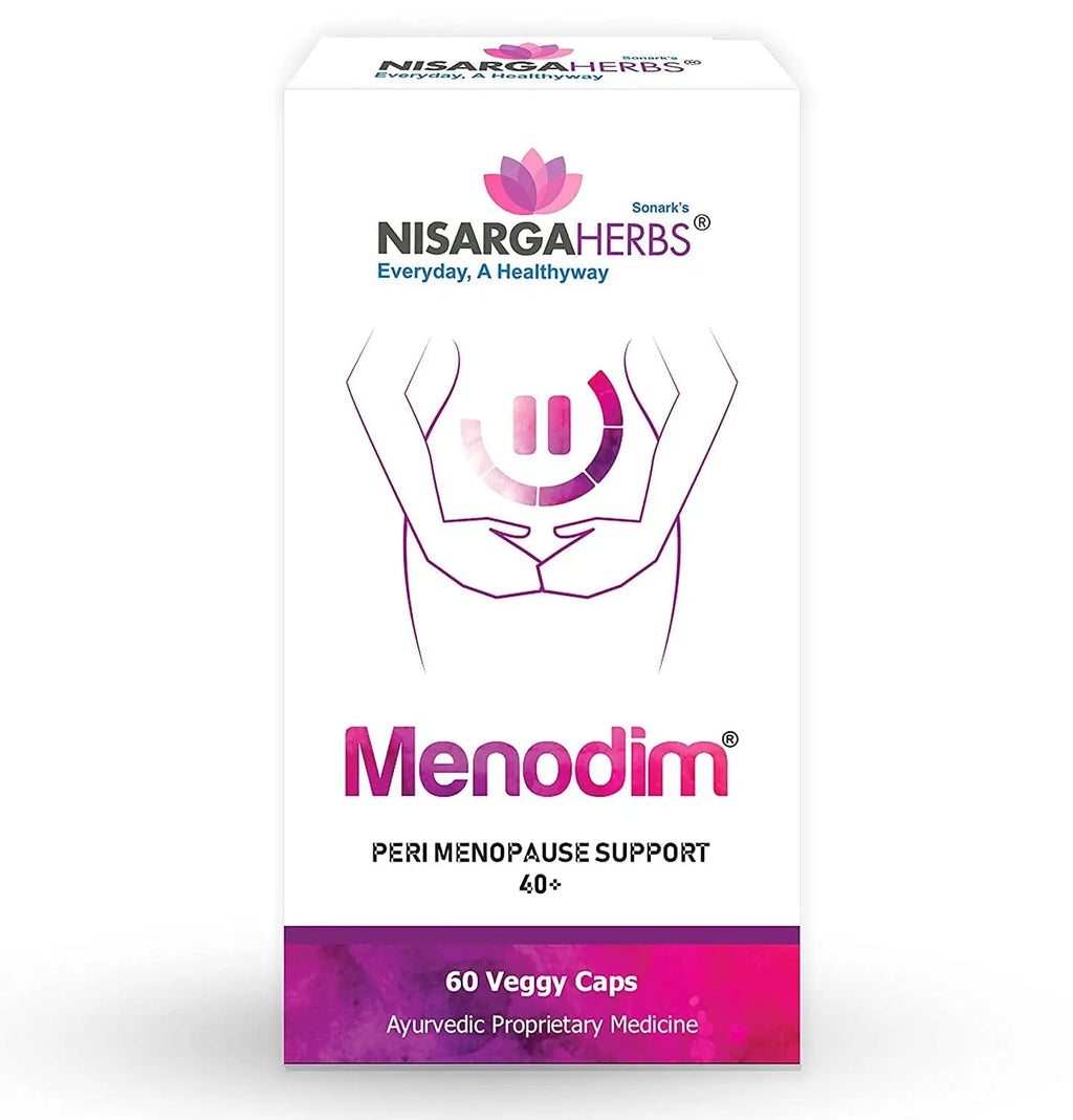 pub Nisarga Herbs Menodim, for Pre-Menopause Relief, Fatigue & Functional Imbalance Support PUB Au supplements