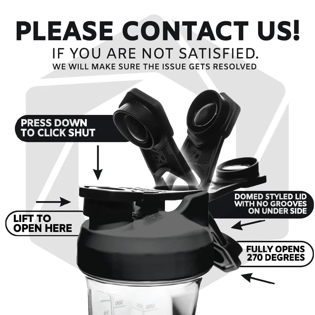 HELIMIX 2.0 Vortex Blender Shaker Bottle Holds upto 28oz | No Blending Ball or Whisk HELIMIX Au supplements