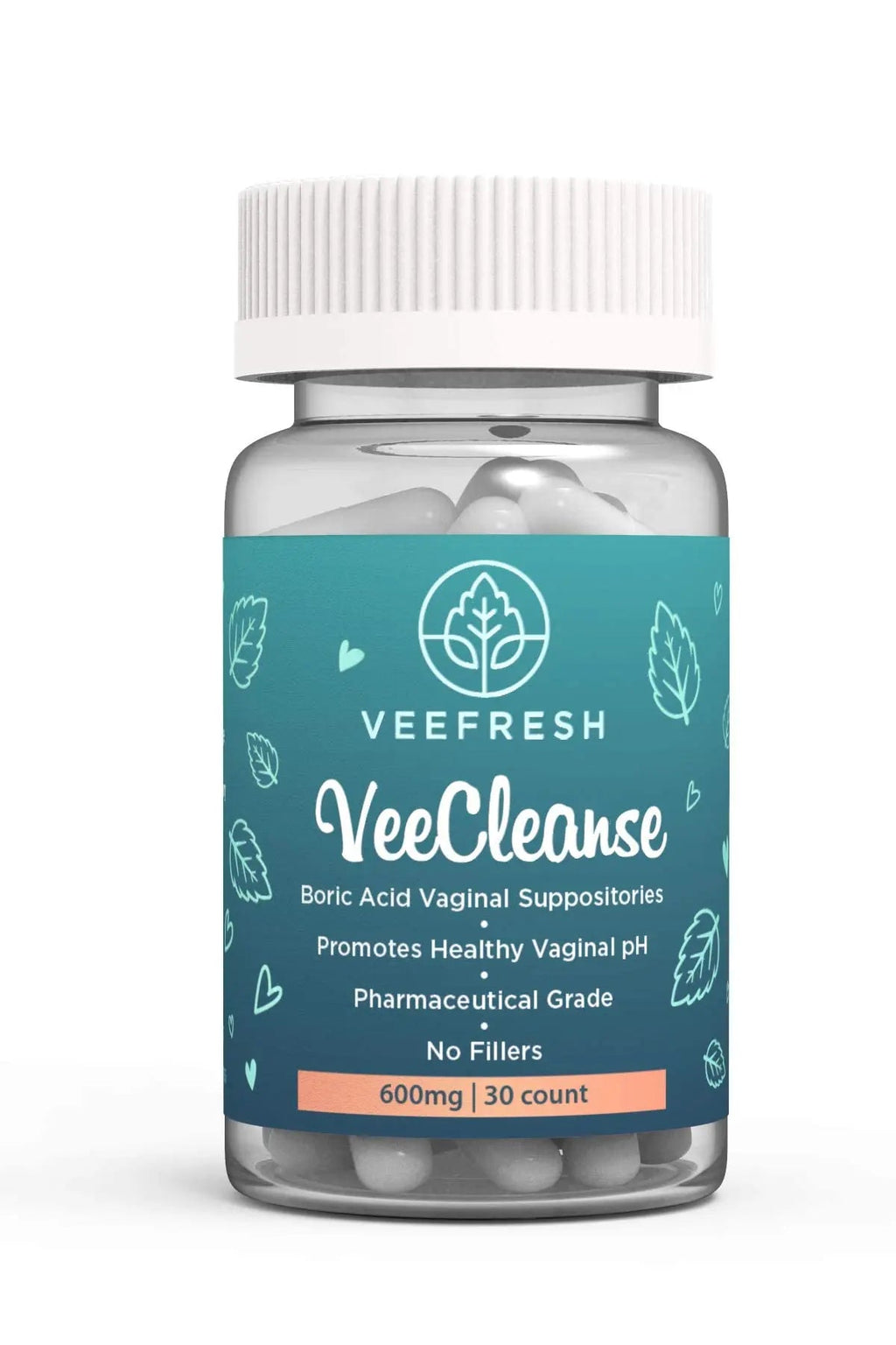 VeeFresh - VeeCleanse Boric Acid Vaginal Suppositories - Vaginal pH Balance Suppositories VeeFresh Au supplements