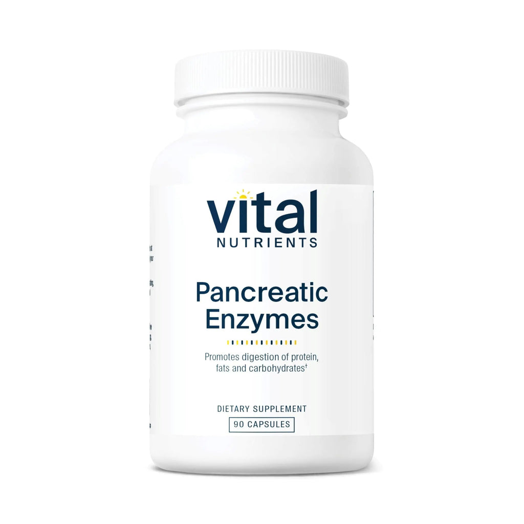 Vital Nutrients Pancreatic Enzymes 1000mg (Full Strength) - Pancreatin Digestion Supplement with Protease, Amylase & Lipase - Digestive Enzymes Vital Nutrients Au supplements