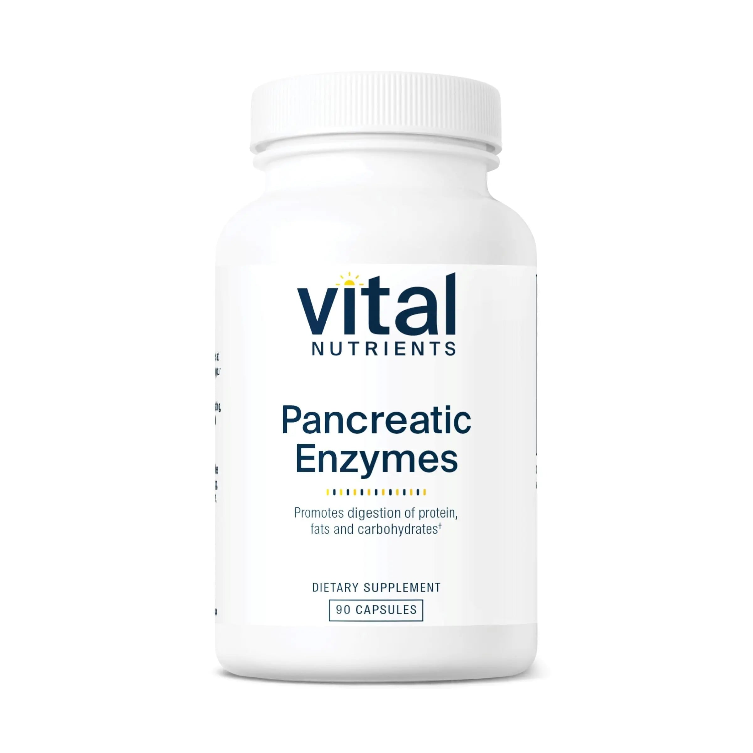 Vital Nutrients Pancreatic Enzymes 1000mg (Full Strength) - Pancreatin Digestion Supplement with Protease, Amylase & Lipase - Digestive Enzymes Vital Nutrients Au supplements