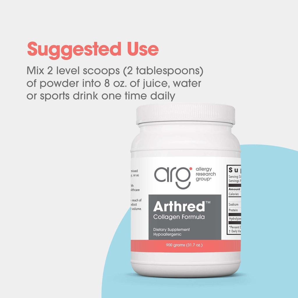 Allergy Research Group Collagen Powder for Men & Women - Collagen Peptides, Arthred Supplement, Bovine Sourced, Arthred Powder, Collagen Formula, Hydrolyzed Collagen - 31.7 Oz Allergy Research Group Au supplements