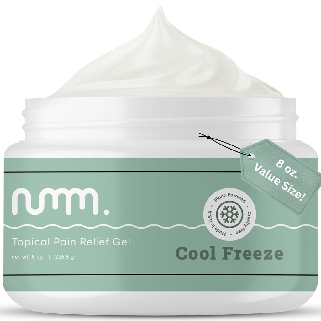 numm Cool Pain Relief Gel – Instant Cold Therapy for Joint & Muscle Pain, Strain & Soreness – Menthol Cream 8oz – Vegan, Alcohol-Free Cooling Relief for Post-Workout Recovery numm. Au supplements