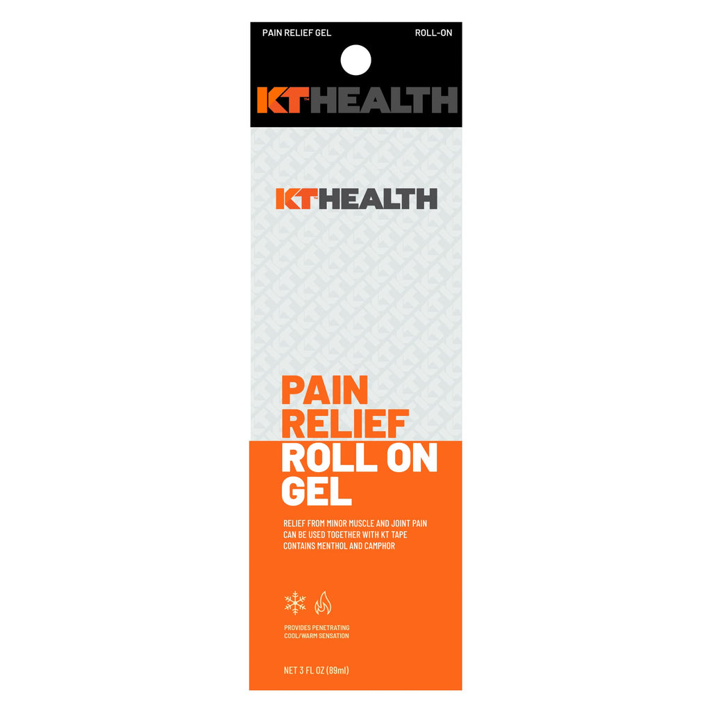 KT Tape Health, Pain Relief Gel, Time-Released Topical Relief from Back Pain, Sciatica and Arthritis, 3.0 oz Roll-On KT Tape Au supplements