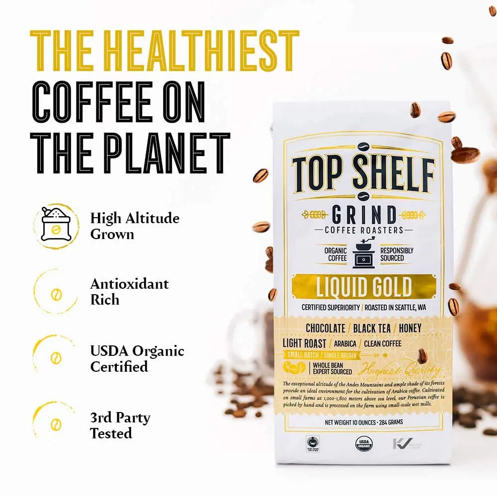 Organic Light Roast Whole Bean Coffee, The Best Espresso Beans from Peru Join Top Shelf Grind Au supplements