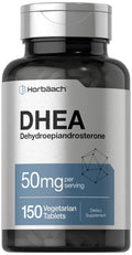 DHEA 50mg 150 Tablets | Non-GMO, Gluten Free Supplement | by Horbaach Horbäach Au supplements