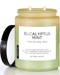 M&SENSE Eucalyptus Mint Candles for Home Scented, 19.4oz 110 Hours Burn Soy Aromatherapy M&SENSE Au supplements