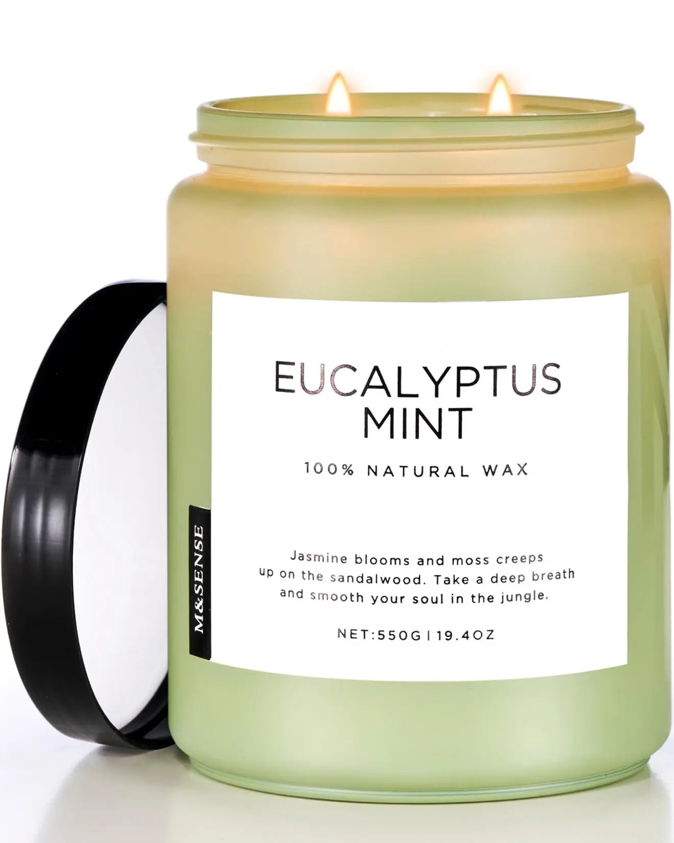M&SENSE Eucalyptus Mint Candles for Home Scented, 19.4oz 110 Hours Burn Soy Aromatherapy M&SENSE Au supplements