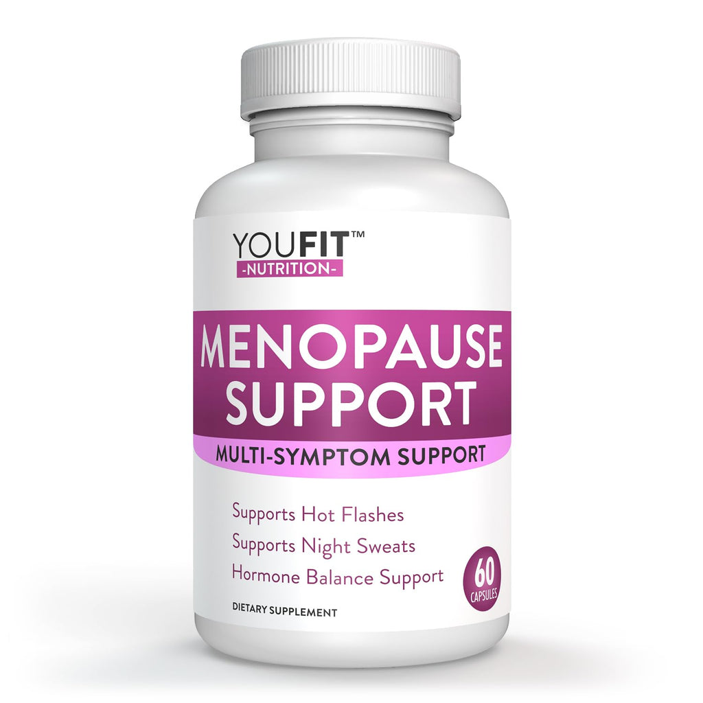 YouFit Nutrition Menopause Relief Capsules for Women - Natural Menopause Supplements for Women - Complete Day and Night Menopause Support - Reduces Hot Flashes, Stress, Night Sweats - 30 Servings YouFit Nutrition Au supplements