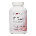 Alaya Naturals Hydrolyzed Multi Collagen Peptides Protein Capsules - Type I, II, III, V, X Grass-Fed Bovine, Chicken, Marine Collagen Supplement with MSM