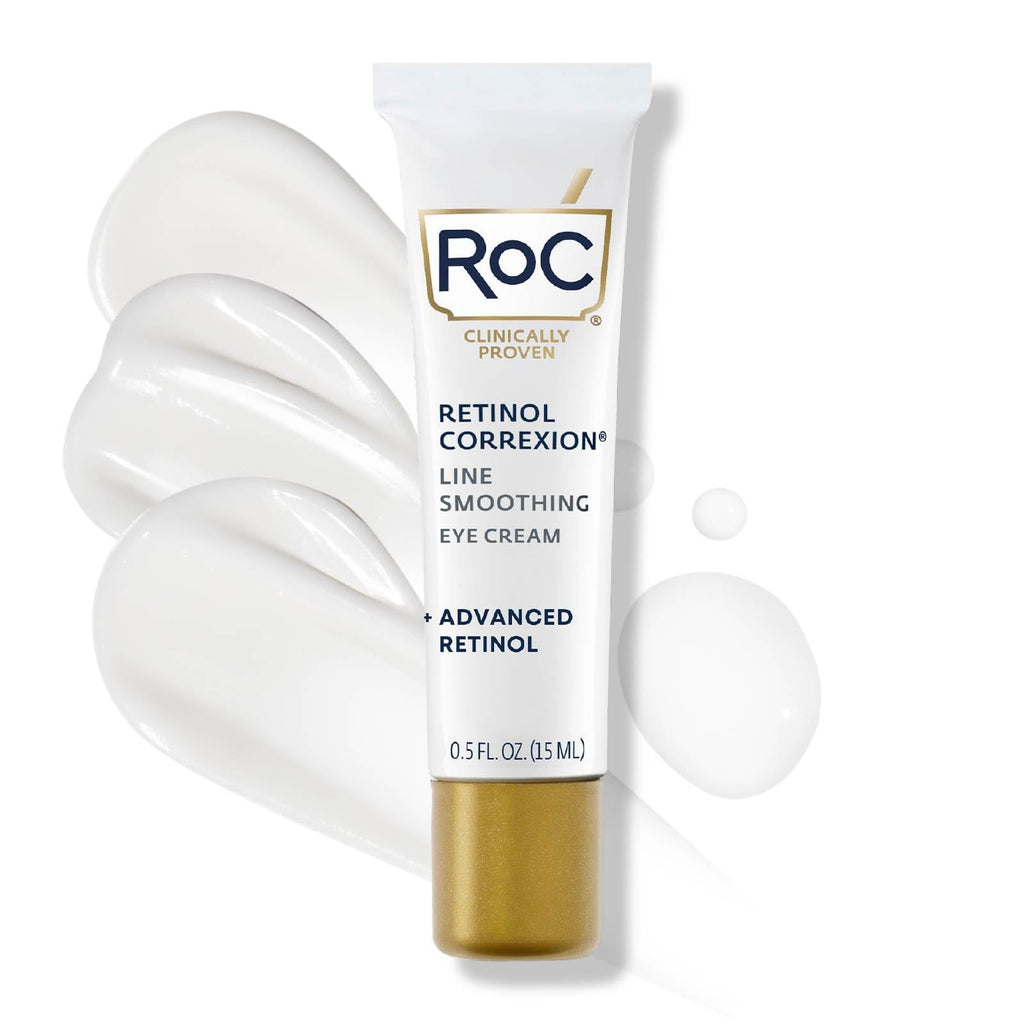 RoC Retinol Correxion Under Eye Cream for Dark Circles & Puffiness, Daily Wrinkle Cream