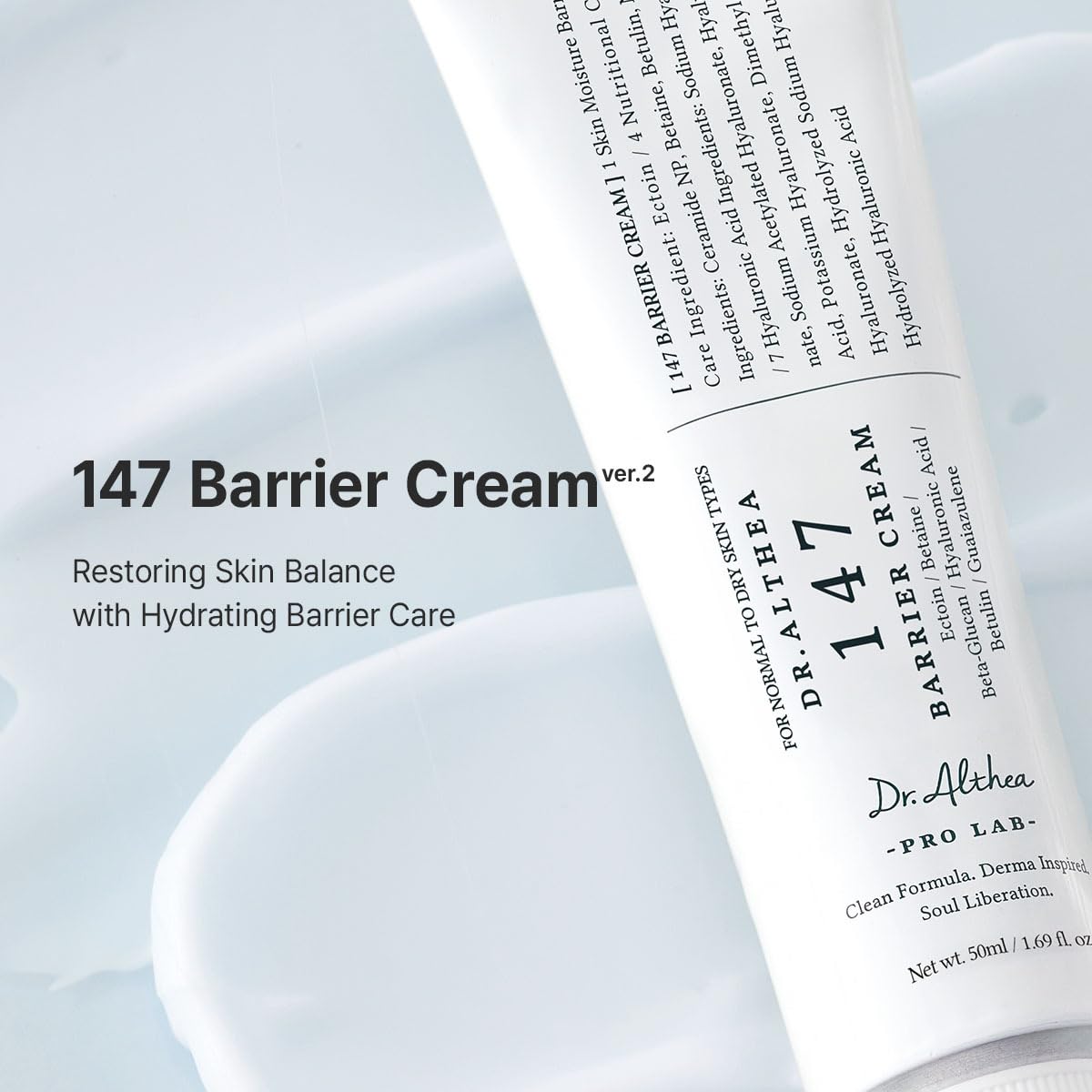 Dr.Althea 147 Barrier Cream | Daily Skin Barrier Care | Deep Hydrating with Hyaluronic Acid