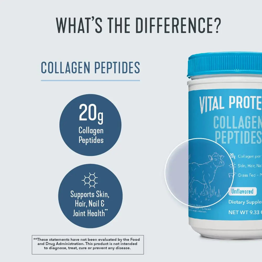 Vital Proteins Collagen Peptides Powder Supplement (Type I, III) - Hydrolyzed Collagen VITAL PROTEINS Au supplements