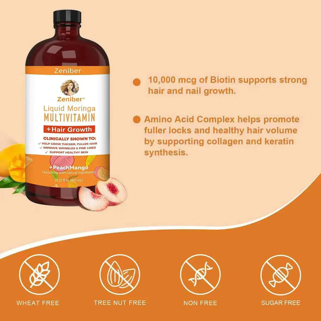 Zeniber MaayRuth Multivitamins Hair Growth&Liquid Multivitamins for Women, Biotin 10000mcg Liquid Multivitamin Hair Growth Supplement, 15.22 OZ Zeniber Au supplements