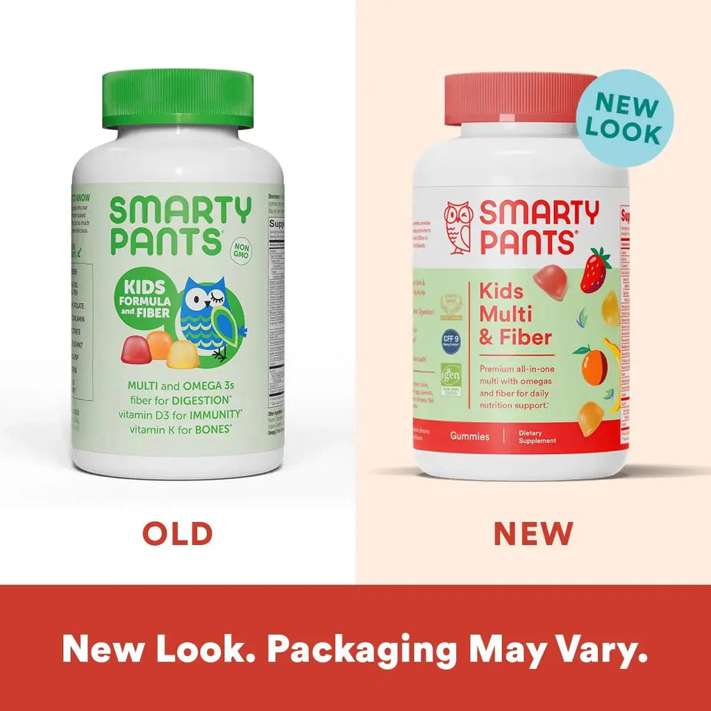 SmartyPants Organic Kids Multivitamin Gummies: Probiotics, Omega 3 (ALA) & Kids Multivitamin Gummies and Fiber Supplement: Omega 3 Fish Oil (EPA/DHA), Vitamin D3, C, Vitamin B12 SmartyPants Au supplements
