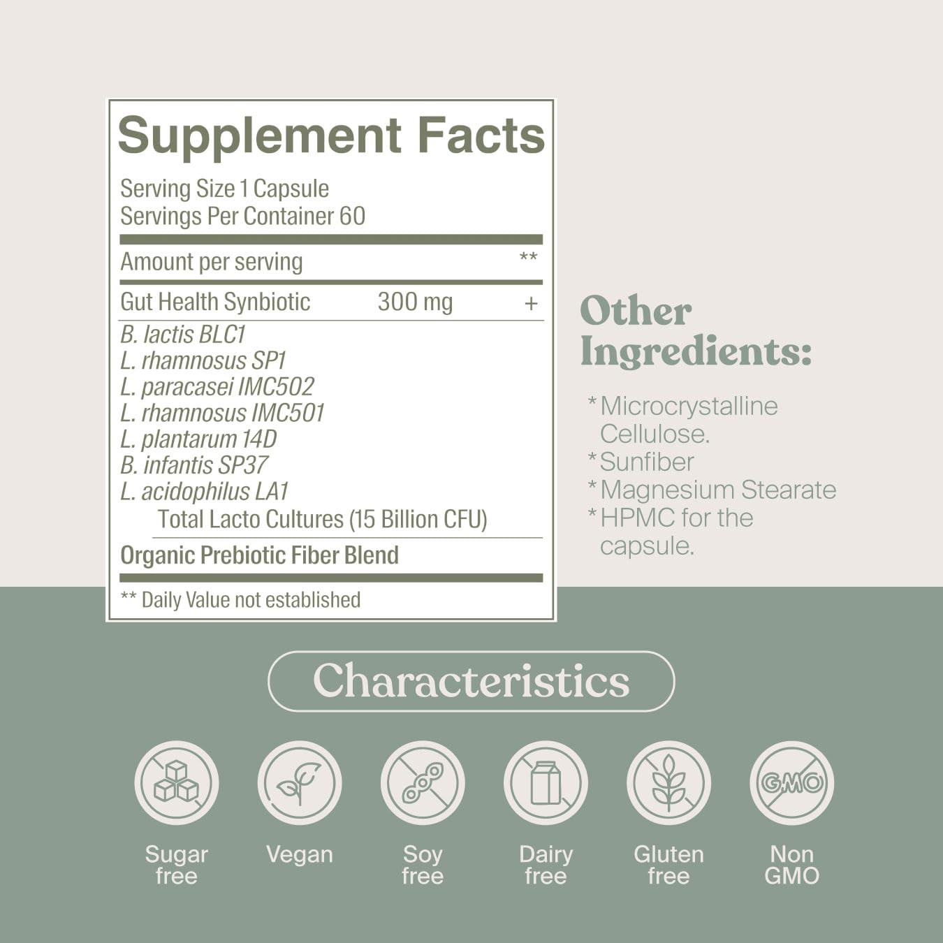 SAVVY Gut Balance Probiotics for Women & Men, 15 Billion CFU, 7 Clinically Studied Strains, Digestive Health, Immune Support, Bloating Relief, 60 Vegan Capsules, Non GMO, Sugar-Free SAVVY Au supplements