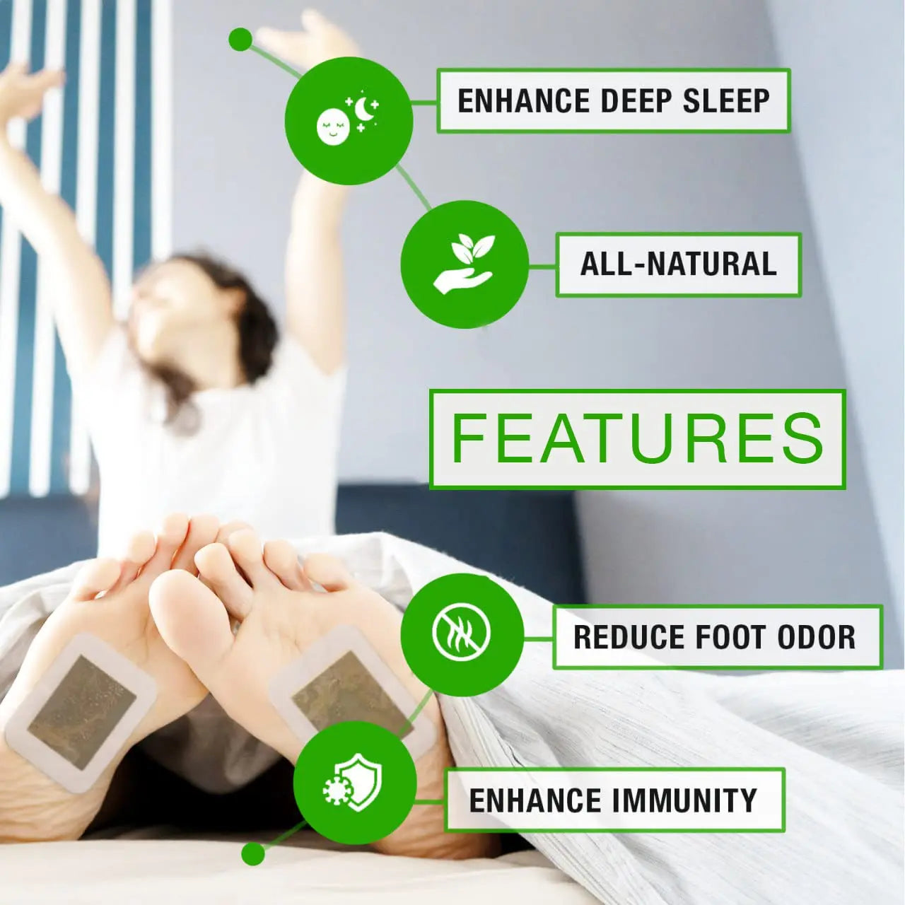 Foot Paches, Premium Deep Cleansing Foot Pads, Bamboo Foot Paches Rantherm Au supplements