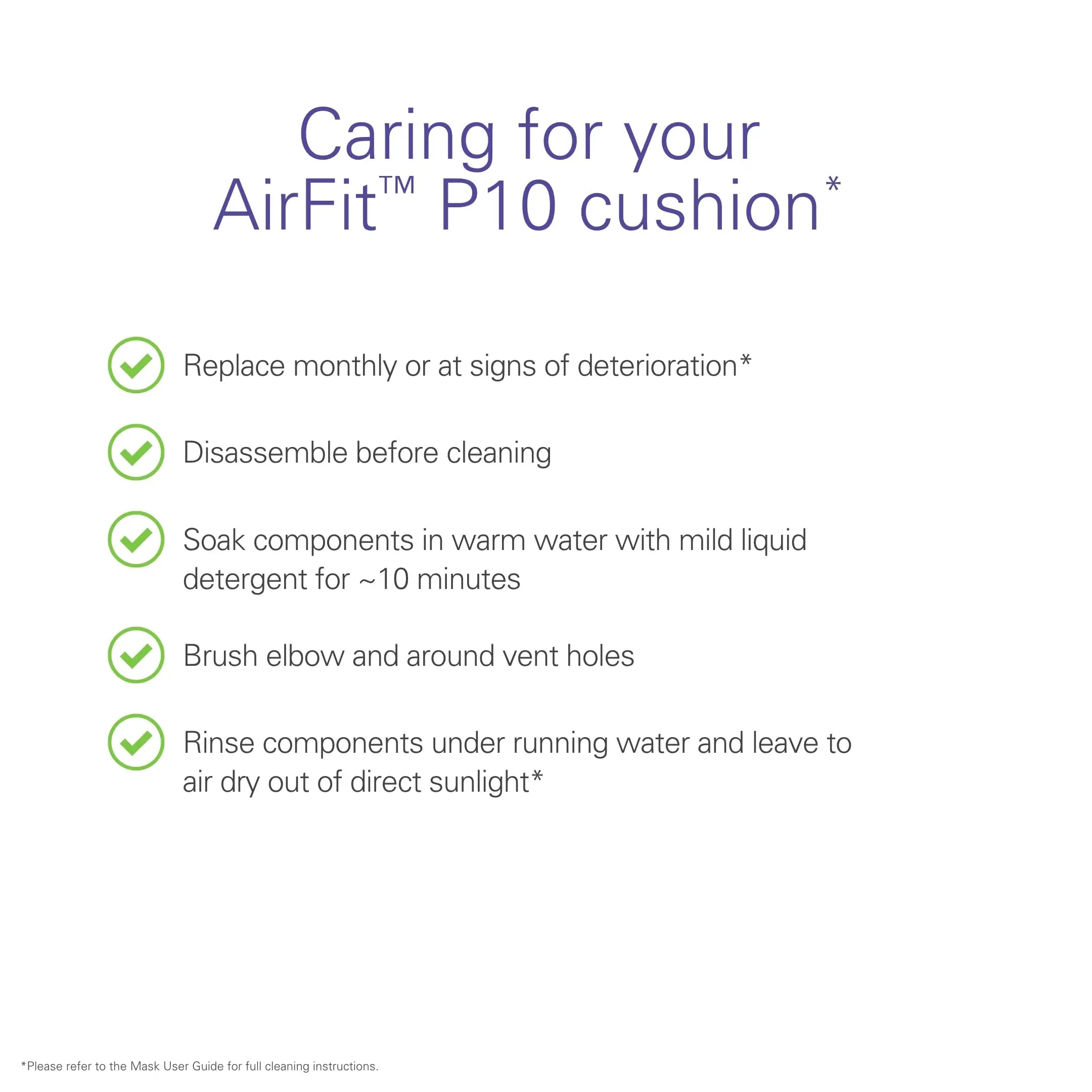 ResMed AirFit P10 Nasal Pillow Replacement Cushion - Medium ResMed Au supplements