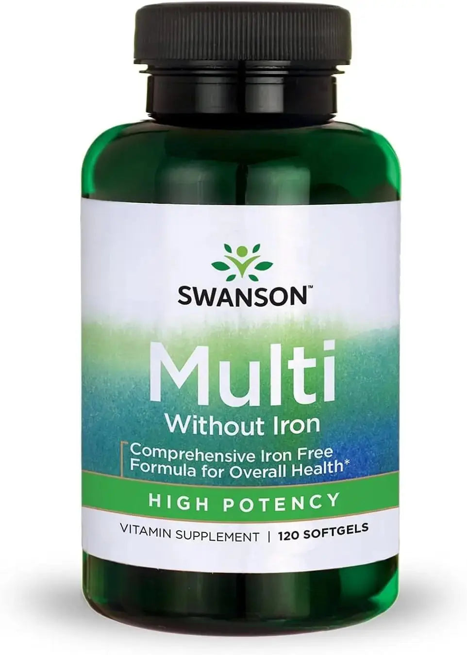 Swanson Multi Without Iron Multivitamin Health Supplement Iron-Free Formula 120 Softgels Sgels Swanson Au supplements
