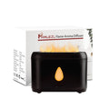 200ml Small Ultrasonic Aroma Diffusers with Flame Light (Black) Phimuezl Au supplements