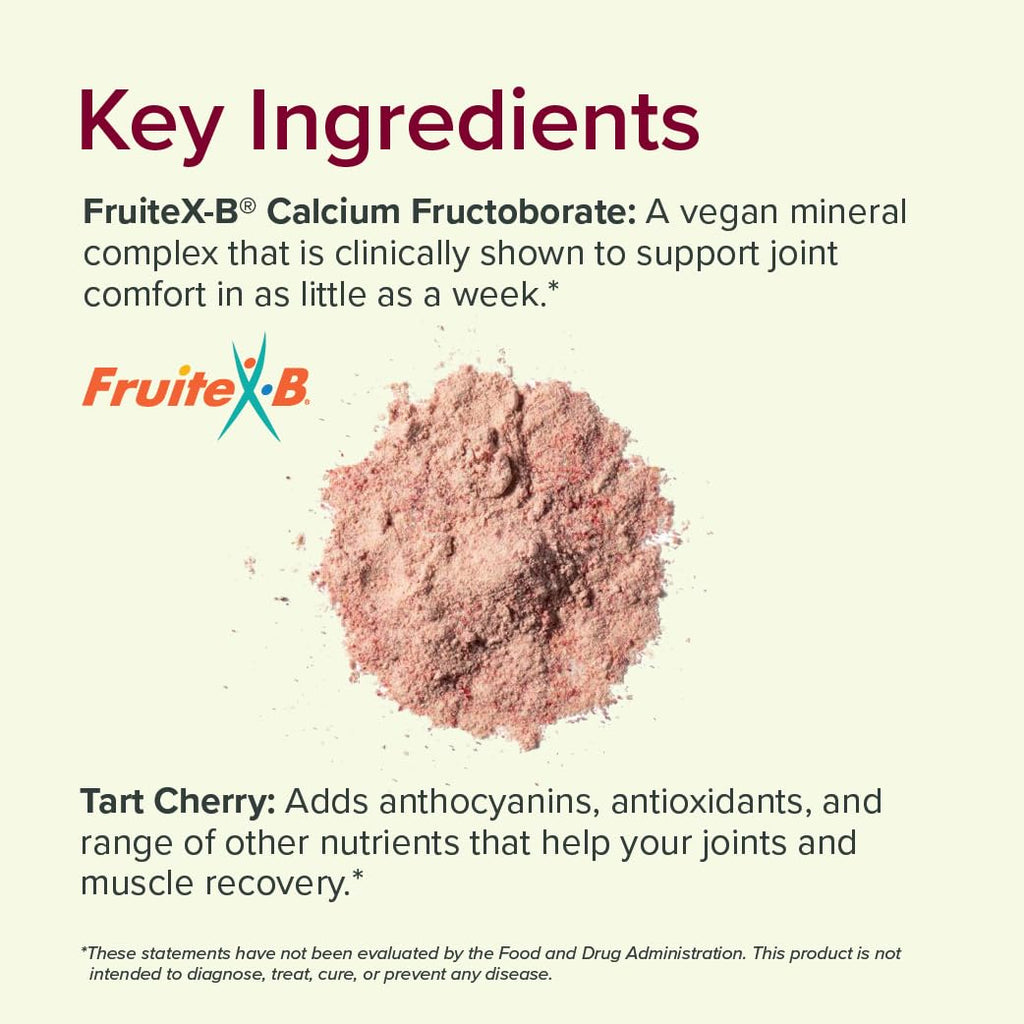 Sur Joint Support FruiteX-B Tart Cherry Capsules - Vegan Fast-Acting Relief for Better Joint Comfort and Mobility - Whole Tart Cherry and Calcium Fructoborate, Muscle Recovery (120 Capsules) Sur Au supplements