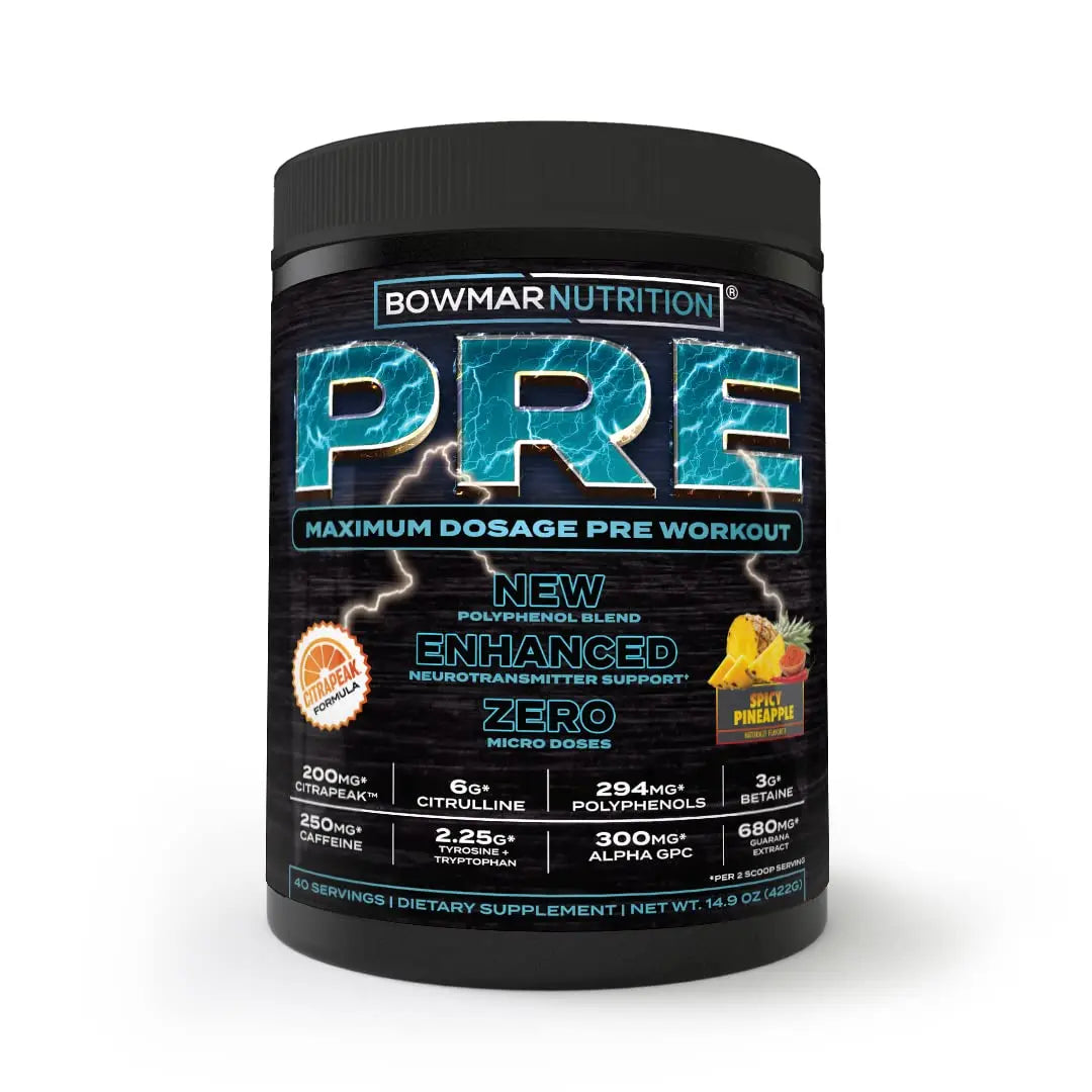 Bowmar Nutrition Pre Workout with Stimulants, Pre Workout Powder, Pump Supplement BOWMAR NUTRITION Au supplements