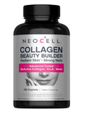 NeoCell Collagen Beauty Builder | 150 Caplets | Grass Fed BioActive Peptides | with Biotin and Hyaluronic Acid | Radiant Skin & Strong Nails Supplement