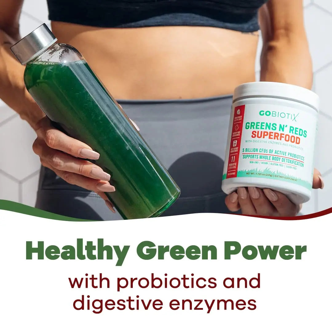 GOBIOTIX Super Greens Powder with Organic Spirulina - Superfood Supplement GOBIOTIX Au supplements