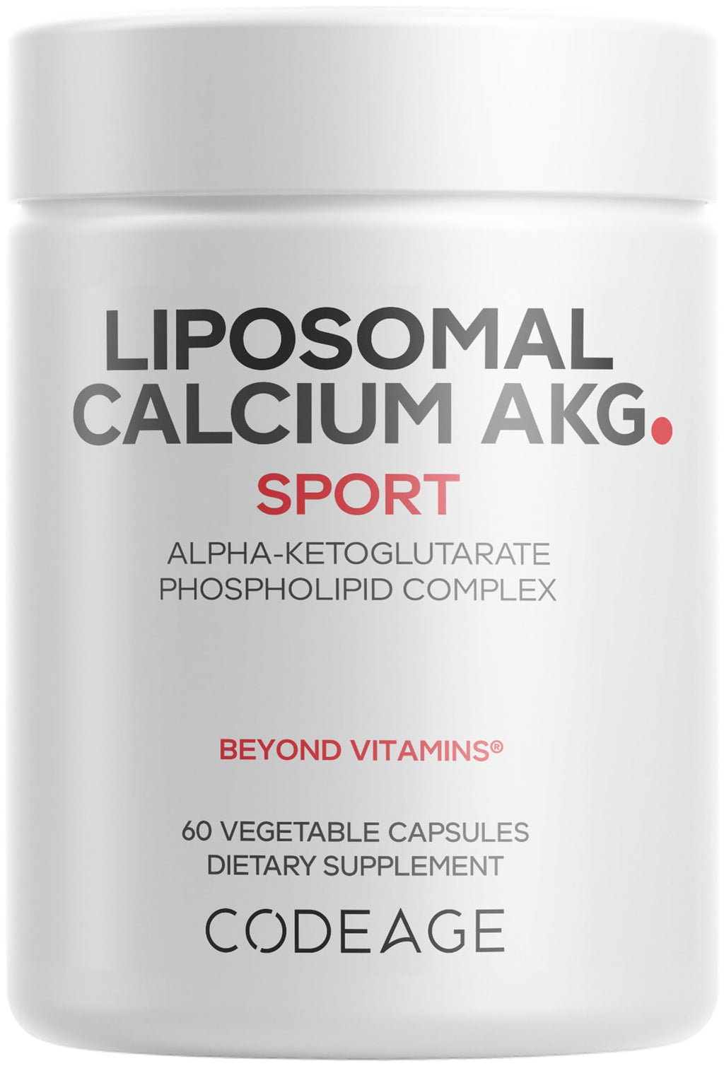 Codeage Liposomal Calcium AKG Supplement - Calcium Alpha-Ketoglutarate - 2-Month Supply - Liposomal Delivery - 1 Capsule Per Serving - Non-GMO, Gluten-Free - 60 Capsules Codeage Au supplements