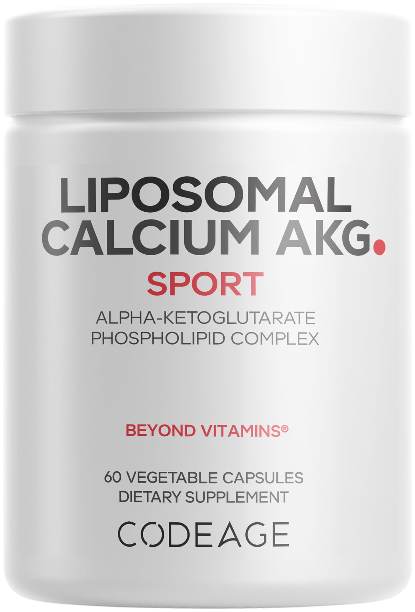 Codeage Liposomal Calcium AKG Supplement - Calcium Alpha-Ketoglutarate - 2-Month Supply - Liposomal Delivery - 1 Capsule Per Serving - Non-GMO, Gluten-Free - 60 Capsules Codeage Au supplements