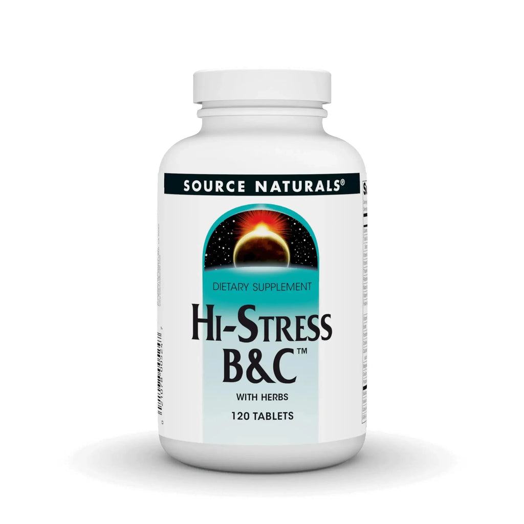Source Naturals Hi-Stress B&C with Herbs - 120 Tablets Source Naturals Au supplements