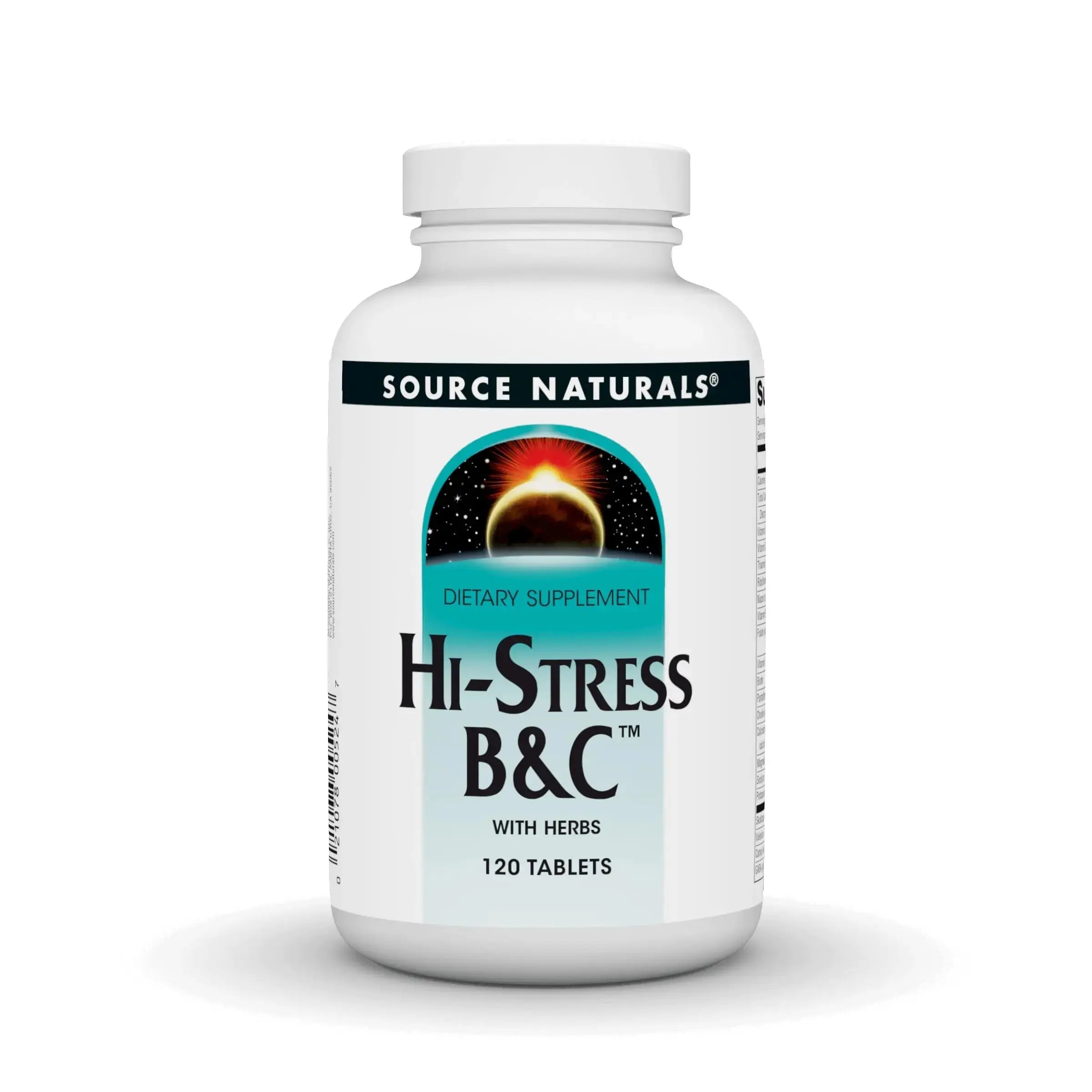 Source Naturals Hi-Stress B&C with Herbs - 120 Tablets Source Naturals Au supplements