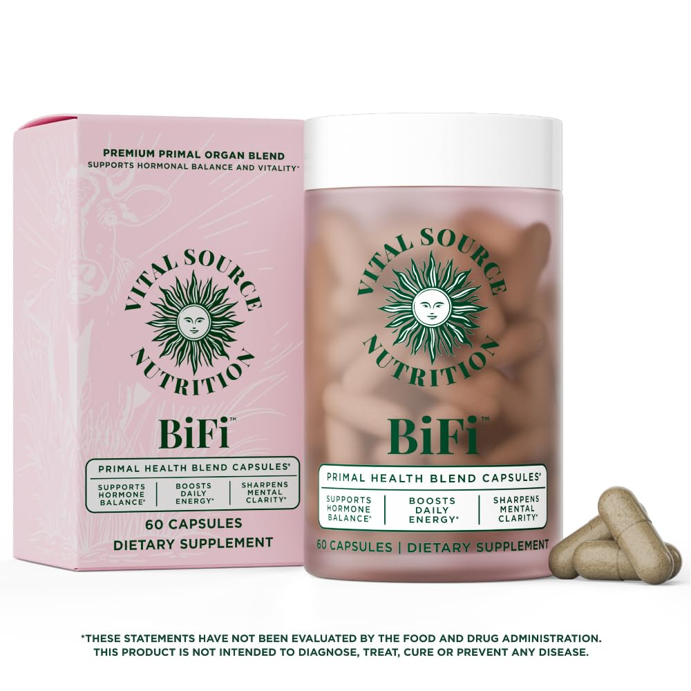 Vital Source Nutrition - BiFi Capsules - Premium Primal Organ Blend - Supports Hormone Health, Energy, Stamina & Clarity - Daily Vitality - Ancestral Supplements for Women - No Artificial Ingredients Vital Source Nutrition Au supplements