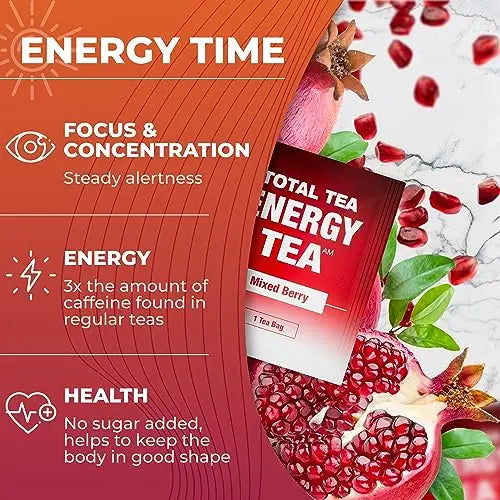 Total Tea Detox Tea & Energy Tea Set - 25 Day Detox Tea - Herbal SIim Tea Total Tea Au supplements