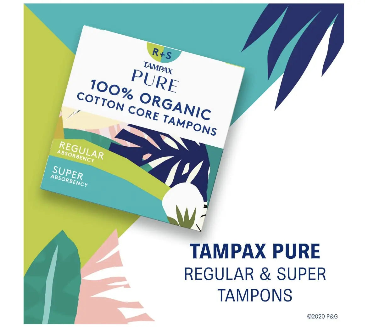 Tampax PURE COTTON 22-pack (11 Regular/11 Super) Tampax Au supplements