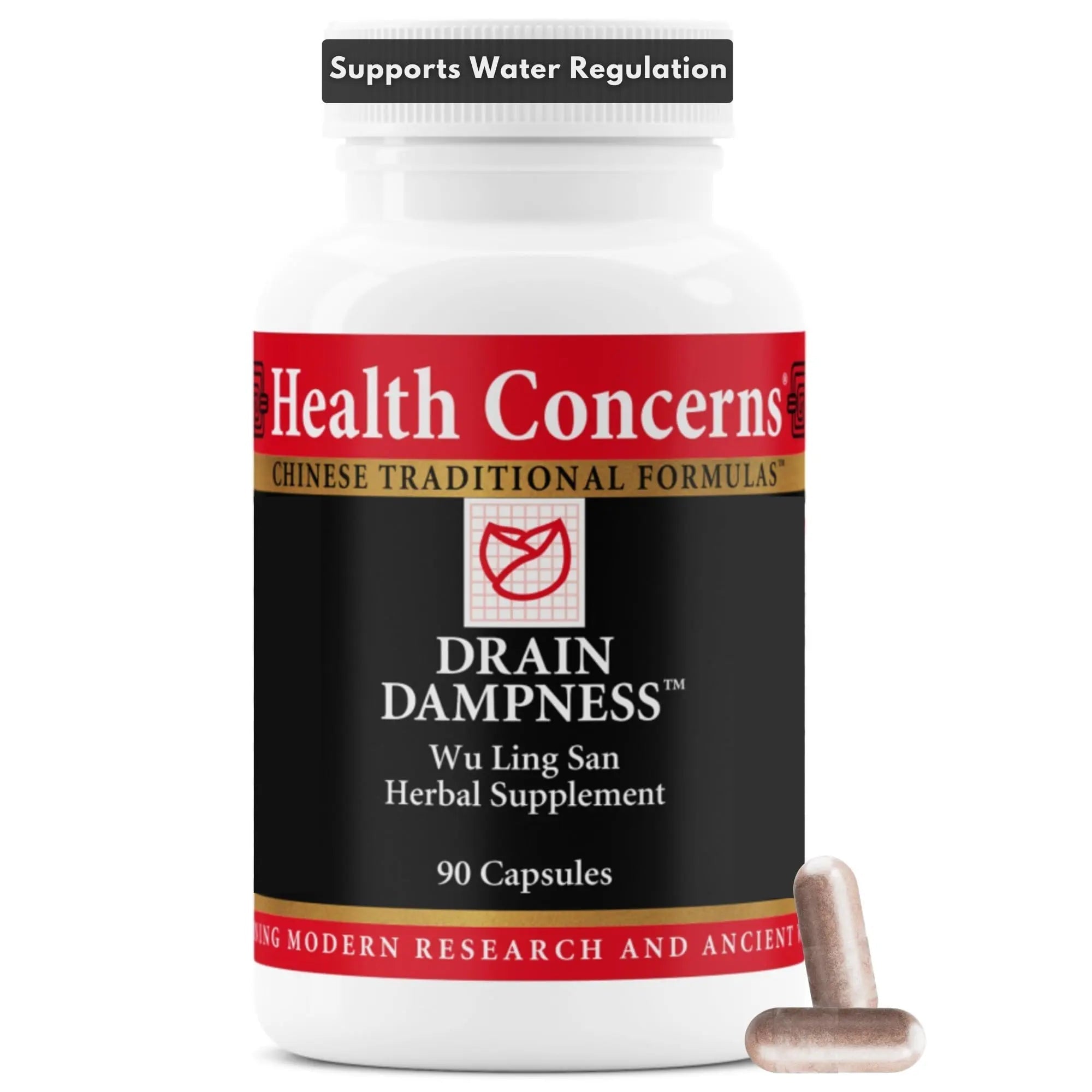 Health Concerns Drain Dampness – Kidney Support – Water Retention Relief – Chinese Herbal Formula with Alisma, Poria, Polyporus, Cinnamon – 2250 mg of a Proprietary Herbal Blend – 90 Capsules Health Concerns Au supplements