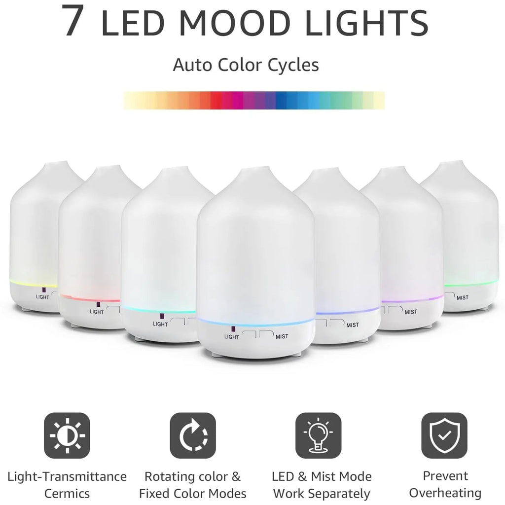 Diffusers 200ml Resin Colorful Essential Oil Diffuser with Adjustable Mist Mode,Auto Off Aroma Diffuser Otheya Au supplements