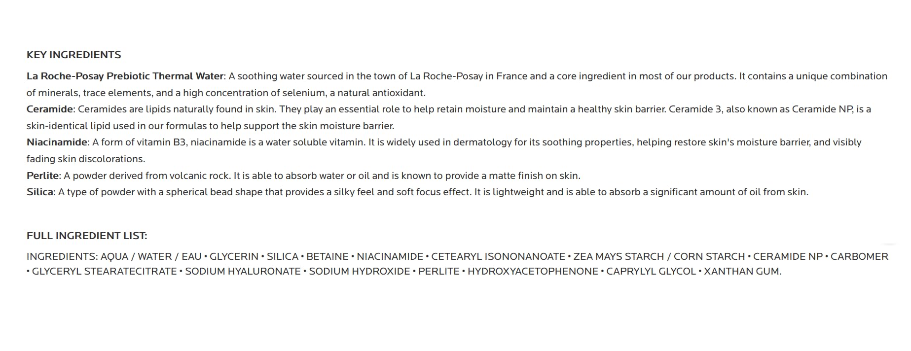 La Roche-Posay Toleriane Double Repair Matte Face Moisturizer, Daily Moisturizer For Oily Skin
