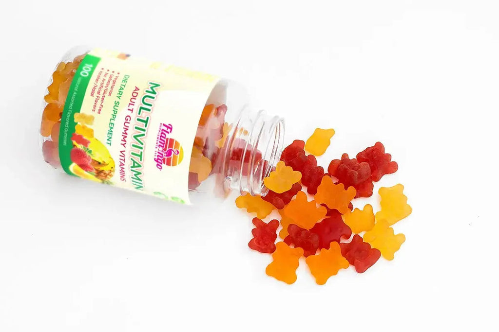 Flamingo Supplements Multivitamin Gummies | Vegan Friendly, Kosher Halal NO Gluten or Gelatin, no GMO| for Men, Women & Kids| Flamingo Supplements Au supplements