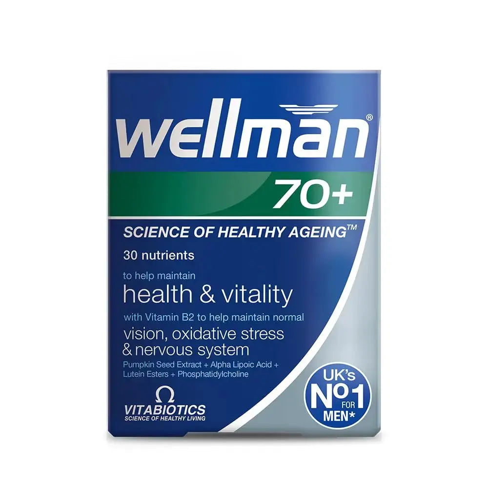 Vitabiotics Wellman 70+ 30 Tabs Vitabiotics Au supplements
