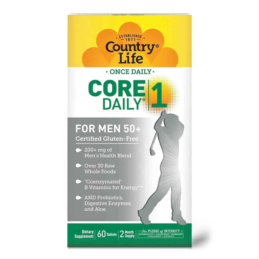 Country Life CORE Daily-1 Multivitamin for Men 50+ - Gluten-Free, Energy Support with Coenzymated B Vitamins Country Life Au supplements