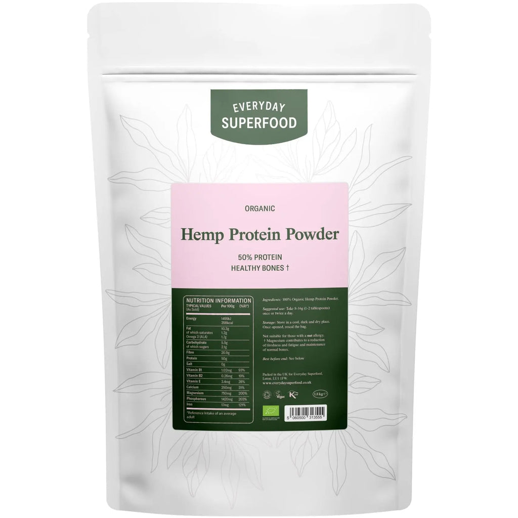 Organic Hemp Protein Powder 1.8kg Hemp Isolate 50% Protein Hemp Cold Pressed Hemp Seeds Powder Everyday Superfood Au supplements