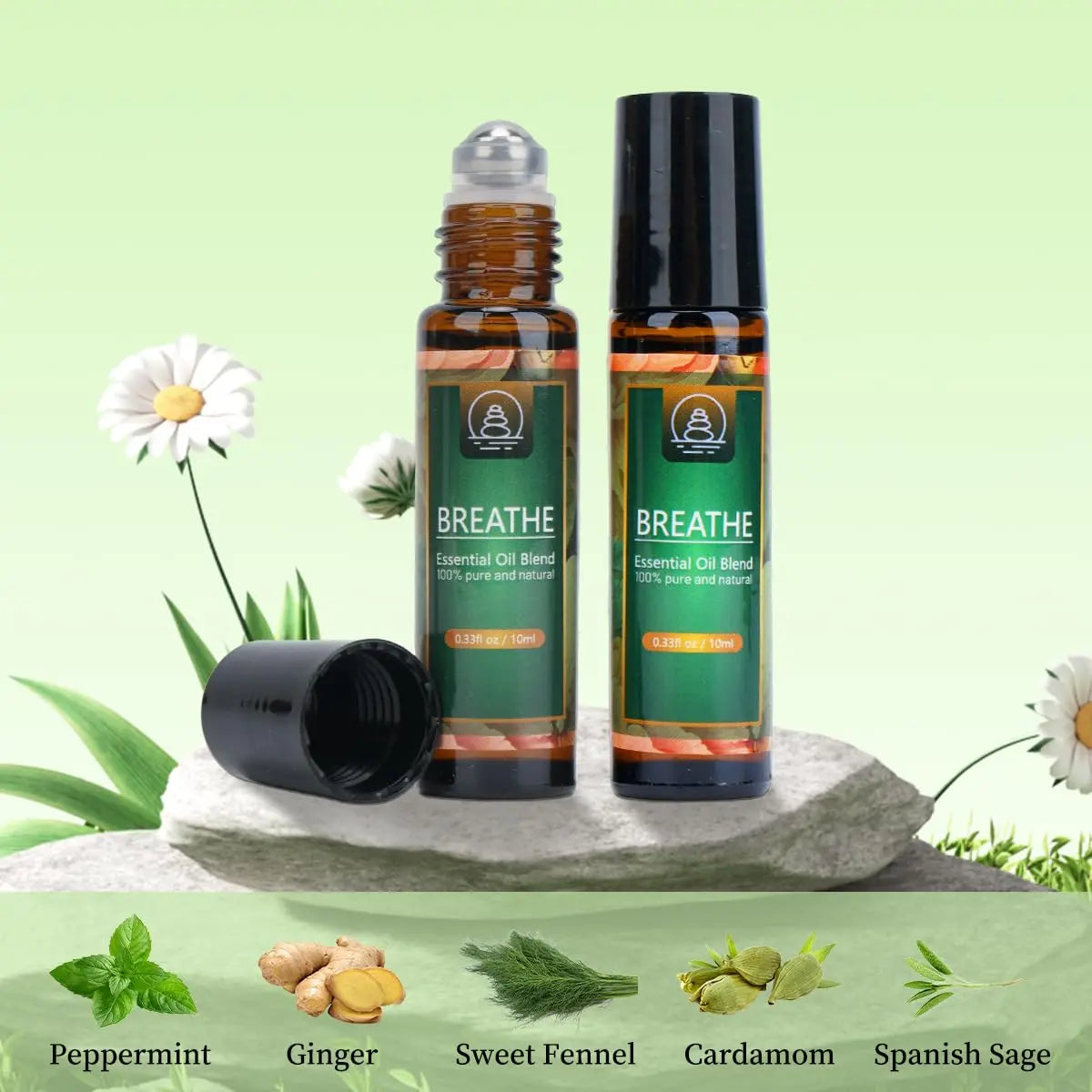 Breathe Easy Essential Oil Blend - Relief for Allergy, Sinus, Cough, and Congestion - Therapeutic Generic Au supplements