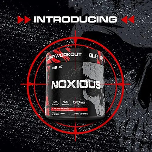 Noxious Extreme Nitric Oxide Booster Pump Pre-Workout Powder | Endurance and Muscle KILLER LABZ Au supplements