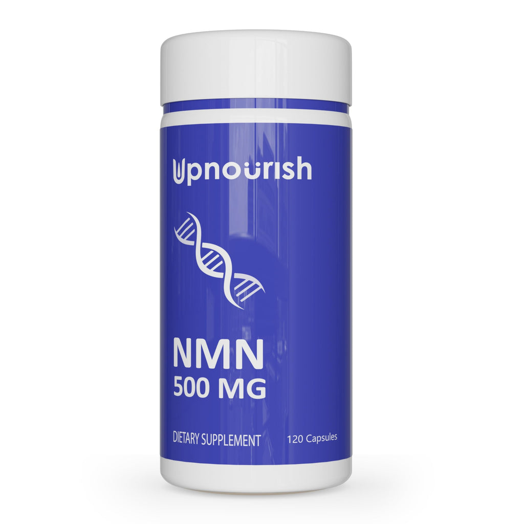 UpNourish NMN 500mg 120 Capsules - Beta Nicotinamide Mononucleotide NAD Supplement - Nicotinamide Riboside Alternative for Women & Men UpNourish Au supplements