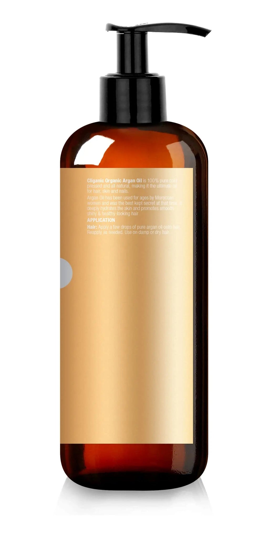 Cliganic Organic Argan Oil 16oz with Pump, 100% Pure | Bulk for Hair, Face & Skin Cliganic Au supplements